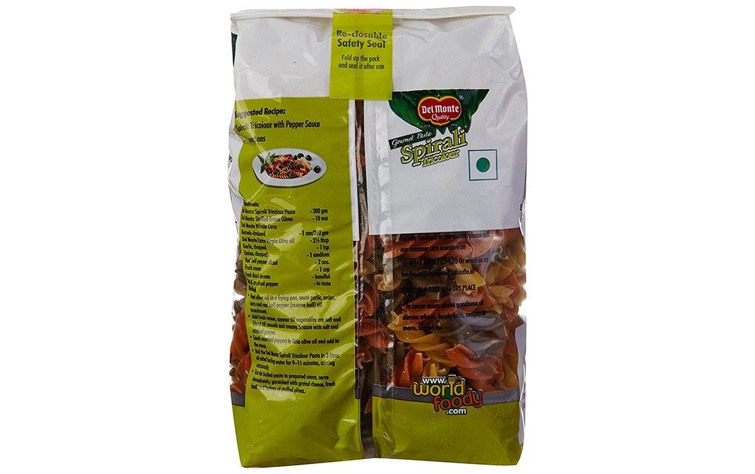 Del Monte Gourmet Pasta Spirali Tricolor   Pack  500 grams